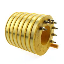 50mm hole carbon brushes Collector 7 rings rotary joint slip ring use for Playground Equipment